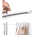Miniatyrbillede 4 af 5: Makeup Vatrondel Holder Akryl Vatpind Organizer Kosmetik Opbevaringsholder, 3 Rum, Terning