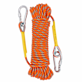 Miniatyrbillede 1 af 5: Multifunktionel 8mm 30m Udendørs Reb Hjemme Nød Escape Reb, Multifunktionel Snore Sikkerhedsreb til Magnetisk Fiskeri Vandreture Huleudforskning Camping Redning, Orange 30m