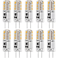 Miniatyrbilde 1 av 4: 10x G4 LED-pærer 12V AC/DC Varmt Hvit 3000K 2W, dimmbare lys - WELLNGS