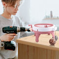 Miniatyrbild 5 av 5: Stickmaskinsadapter för Borrmaskin, Snabbstickningsadapter för Sentro 22, 40, 48, Jamit, med Hex Stålbits Skruvmejseladapter (Rosa)