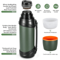 Miniatyrbild 4 av 5: 2,5L Rostfri Isolerad Reseflaska med BPA-fri Mugg - Stor Vakuumflaska Olive green