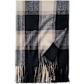 Miniatyrbillede 1 af 6: Vinter Tartan Tørklæde til Kvinder, Cashmere-lignende Tørklæder, Lange Varme Slå-om, Pashmina Kvast-sjal, Stola, Valentinsdagsgaver, Tørklæder, Julegave Blue Gray