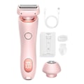 Miniatyrbilde 1 av 5: 2-i-1 Bikini Trimmer Elektrisk Barbermaskin for Kvinner, Silky Glide Pro Hårfjerning for Barbering av Ben, Armer, Underarmer og Ansikt Rosa