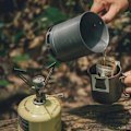 Miniatyrbillede 5 af 5: 600ml G3 Ultralet Campinggryde, Letvægts Udendørs Høj Effektivitet Foldbar Varmeveksler Gryde, Bærbar til Vandreture Rejser