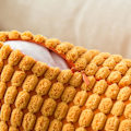 Miniatyrbillede 3 af 6: Corduroy Granule Pudebetræk Dekorative Pudebetræk Aflange Bløde Pellets Solid Pudebetræk til Sofa Soveværelse 12x20 Tommer 6#Orange