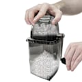Miniatyrbilde 2 av 5: Isbittknusere Manuell Rotasjons Isbittknusere Cocktailer Slushmaskin Isbiter Knust Smoothies Isbittknusere Maskin Hjem 1.2L Is Grinder, grå Grey