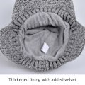 Miniatyrbillede 2 af 2: Unisex Ski Cykling Varm Strikket Hat, Vinter Vindtæt Tyk, Udendørs Uldhat, varm tyk ande næb strikket ørebeskyttelse baseball hat Dark Gray