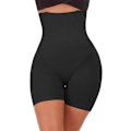 Miniatyrbillede 1 af 5: Dame Højtaljet Tummy Control Bodyshaper Butt Lifter Boyshorts Control Knickers Slankende Trusser, XS/S