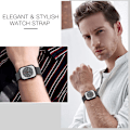 Miniatyrbilde 4 av 5: Apple Watch-reimer 40mm 38mm 41mm, dobbel magnetisk justerbar erstatningsreim for iWatch Ultra/Ultra 2, Series 9 8 7 6 5 4 3 2 1 SE, svart 40mm 38mm 41mm
