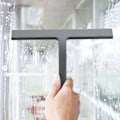 Miniatyrbilde 3 av 5: Baderomsskrape, Silikon Dusjskrape Grå Vindusskrape Med Hengekrok for Glass for Baderomsrengjøring Vindusskjerm Visker Rengjøringsmiddel