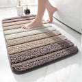 Miniatyrbilde 2 av 5: Badematte 50 x 80 cm Sklisikker Badmatte Superabsorberende Vann, Maskinvaskbar, Mikrofiber Absorberende Badgulvmatte