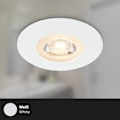 Miniatyrbillede 5 af 5: Sæt med 3 LED forsænkede loftslamper, ultra-flade forsænkede lamper, IP65 badeværelsesspots, mat hvid, 90x25 mm (DxH)