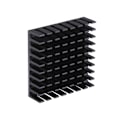 Miniatyrbillede 3 af 4: 5 stk. 35x35x10mm aluminium lille køleplade med dobbeltsidet termisk tape til CPU IC LED-kort køler til køling af skridtmotor TEC1-12706 Peltier