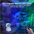 Miniatyrbilde 5 av 5: Stjerneprojektor Galaxy nattlys - Astronaut lysprojektor, Stjerneklar Nebula taklampe med fjernkontroll, Gitarmodell (hvit)