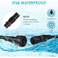 Miniatyrbillede 4 af 5: LED Undervandsspotlight, IP67 Vandtæt RGB Undervandslys, 10W LED Spotlight til Springvand Pool Udendørs Havebelysning Sølv