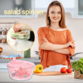 Miniatyrbilde 4 av 5: Salatspinner, Salat Tørker, Bærbar Salat Tørker, Salat Heerb Spinner med Langvarig Ytelse, Rosa