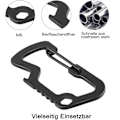 Miniatyrbild 5 av 5: Retrakterbart Nyckelring Nyckelband Heavy Duty Utökningsbart Snöre med Bältesklämma, Badge Reel Clips Förlängare för Arbets-ID-Korthållare, Svart, 2-pack