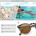 Pikkukuva 4 / 5: Miesten aurinkolasit polarisoidut vintage-silmälasit UV400-suoja ajoon matkustamiseen. Kilpikonnan kuvioiset kehykset ruskeat linssit Tortoise Frame Brown Lens
