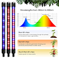 Miniatyrbilde 2 av 5: Vekstlys for innendørs planter, 80 LED-lys, rødt og blått fullspektrum, 4 hoder vekstlamper med timer, frøplanter og sukkulenter Red & Blue Full Spectrum