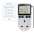 Miniatyrbillede 3 af 5: Digital Termostat Kontrol Socket, 230V/16A Temperaturregulator med Varme- og Køletilstand, LCD-Skærm til Drivhus Akvarium Reptil Terrarium