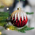 Miniatyrbilde 2 av 3: 16 stk Julekuler 16 8cm Plast Julefarge Kule Juletre Henger Ornament Henger Ornamenter red,green,white