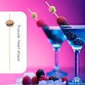 Miniatyrbilde 4 av 5: 100 Cocktailpinner, Håndlagde Trepinner med Burgerpynt, Bryllup Bursdag BBQ Buffet Julefest Tilbehør Handmade Wooden Skewers