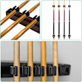 Miniatyrbillede 3 af 5: 20 stk. fiskestangsholderclips, vægmonteret fiskestangsholder, klæbeclips opbevaringsclips klemmer rack organizer, fiskestang rack kø 0,94 tommer