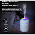 Pikkukuva 2 / 4: 300 ml LED Ilmankostutin USB Aroma Diffuser Auton Ilmanpuhdistin Värikkäillä LED-valoilla Valkoinen YYV
