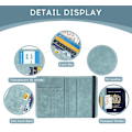 Miniatyrbild 3 av 5: Passhållare PU Läder RFID-blockerande Passfodral Reseplånbok Fodral med Kortplats & Elastisk Rem Passfodral (Himmelsblå) sky blue