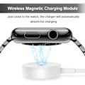 Miniatyrbilde 4 av 5: Apple Watch-lader, magnetisk ladestasjon, bærbar hurtiglader med 1M USB-kabel, for Watch Series 10/9/8/7/6/5/4/3/2/1/Ultra/SE Ultra