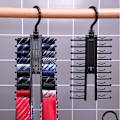 Pikkukuva 4 / 5: Solmioteline Cross Tie Hanger, Järjestäjä Huivit Koukku, Pidike 360 asteen pyörityksellä, Pitää turvallisesti jopa 20 solmiota vaatekaapissa