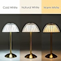 Miniatyrbild 3 av 5: LED-bordslampa utan sladd, batteridriven bordslampa, Dekorativ pumpa-lampa för skrivbord, touch-laddning för hem, sovrum, studie, stämningslampa, nattlampa