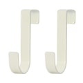 Miniatyrbild 1 av 4: Över dörrkrok, 2-pack dörrhängare utan spikar för badrum kök kontor, hängare krokar idealiska för sovrum, badrum, garderob, vit white