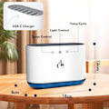Miniatyrbilde 4 av 5: 900ML Luftfukter, Dynamisk Pick-up Luftfukter med 6 Dyser og 7 Farge LED-Lys, 25dB Ultra Stille, Aroma Diffuser Luftfukter
