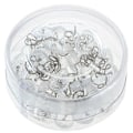Miniatyrbilde 1 av 5: 100 stk Gjennomsiktige Plast Hodeskruer for Polstring og Faste Tepper Sofagrupper Klare Hoder Twist Pins Trekk Sengetepper
