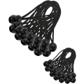 Miniatyrbillede 1 af 5: 30 Stk. Elastisk Strammer, Presenningsstrammer, Elastisk Bungee, Elastisk Strammer til 200 mm