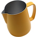 Miniatyrbilde 2 av 3: Melkekanne i rustfritt stål, dampkanne, egnet for kaffe, latte og melkeskumming 350ml Gul
