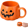 Miniatyrbillede 1 af 5: Sød Keramisk Græskar Kop Halloween Krus Keramisk Græskar Halloween Tema Espresso Kop Halloween Kaffe Kopper Sød Halloween Krus