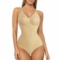 Miniatyrbillede 1 af 5: Kvinders Slankende Bodysuits Shapewear Tops Tummy Control Body Shaper Spaghetti Strap Camisole Leotards Bodycon Jumpsuit, M/L
