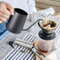 Miniatyrbild 5 av 5: Lång Smal Pip Kaffekanna (35 cl) Liten Fin Rostfri Häll Över Dropp Kaffekanna Svanhals Tekanna