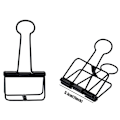 Miniatyrbillede 3 af 5: Ekstra Store Binder Clips 5 cm, Klemmer Sorte til Kontor Skoleartikler (15 stk)