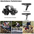 Pikkukuva 4 / 6: Polkupyörän satula geelipehmusteella, MTB-satula, mukava ontto ergonominen pyöränistuin, retkipyörän satula, Velo-satula miehille ja naisille