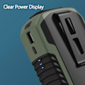 Pikkukuva 5 / 5: Kannettava 6000mAh henkilökohtainen mini vyötärötuuletin 3 nopeutta ulkotuuletin toimistoon ulkoiluun matkustamiseen roikkuva vyötärö kaula virtapankkituuletin musta Black