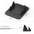 Miniatyrbillede 4 af 5: Silikone telefonholder til bilens instrumentbræt, Universal skridsikker måtte telefon bilholder stander kompatibel med iPhone 11 Pro Max XS XR X 8 7 Galaxy Note S10, Sort