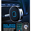 Miniatyrbillede 4 af 5: Bluetooth Aux-modtager til bil, 3,5 mm Aux Bluetooth-biladapter, Bluetooth 5.0-lydmodtager til bilstereo/hjemmestereo/kablede hovedtelefoner/højttaler