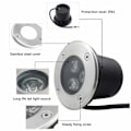 Pikkukuva 4 / 5: Goodia Upotettava LED-ulkovalaisin 1 KPL 3W IP65 Upotettava LED-valaisin Pyöreä Terassi 270 Lumen Ulkovalaisin, 230V AC85-265V Lämmin Valkoinen
