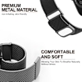 Miniatyrbilde 3 av 5: Apple Watch-reimer 40mm 38mm 41mm, dobbel magnetisk justerbar erstatningsreim for iWatch Ultra/Ultra 2, Series 9 8 7 6 5 4 3 2 1 SE, svart 40mm 38mm 41mm