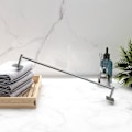 Miniatyrbilde 1 av 5: Selvklebende håndkleholder, børstet rustfritt stål håndklestang, for baderomskjøkken, klær henger enkelt stang, ingen drill