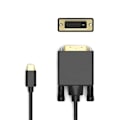 Miniatyrbild 2 av 3: USB C till DVI Kabel Konverter Display Skärm Adapter 1.8m Typ C till DVI Sladd