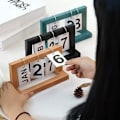 Miniatyrbilde 4 av 5: Kalender i tre, skrivebordsdekorasjon, gjenbrukbar - for hjem og kontor